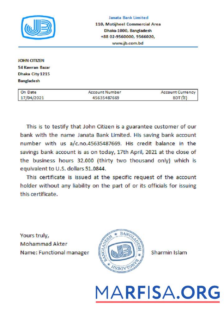 Realistic Bangladesh Janata reference example